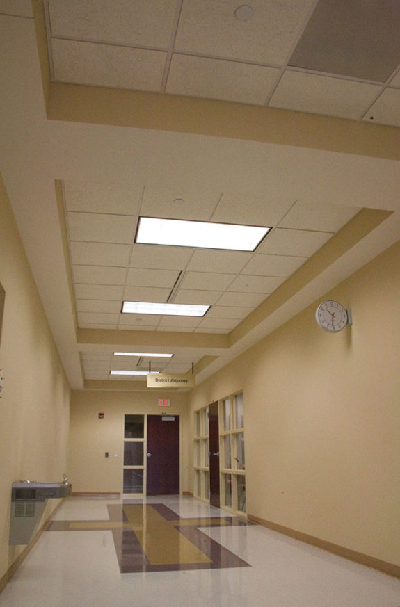 Institutional Hallway at the Dodge County Justice Facility