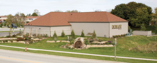 Arial view of Domani Salon in Watertown