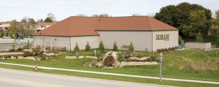 Arial view of Domani Salon in Watertown
