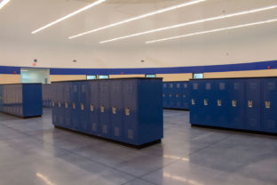 Locker Room at the Johnson Creek School