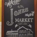 Jones Market Chalkboard Sign