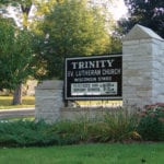 Sign in front of Trinity Lutheran